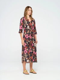 One Season Long Poppy-Little Bay-Cotton-Navy Dress 07627-782