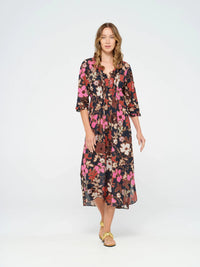 One Season Long Poppy-Little Bay-Cotton-Navy Dress 07627-782