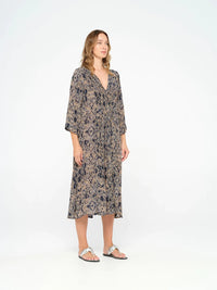 One Season Dress Mia-Costa Brava Navy-Viscose-Navy 09633-658