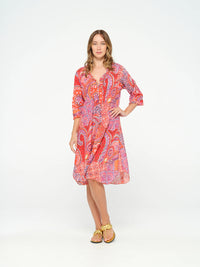 One Season Middy Poppy Brazil Cotton Coral 07634-654