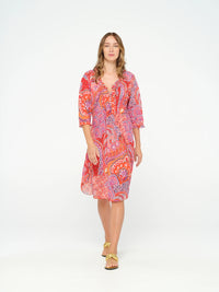 One Season Middy Poppy Brazil Cotton Coral 07634-654
