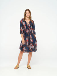 One Season Middy Poppy-Cyprus-Cotton-Navy 07636-654