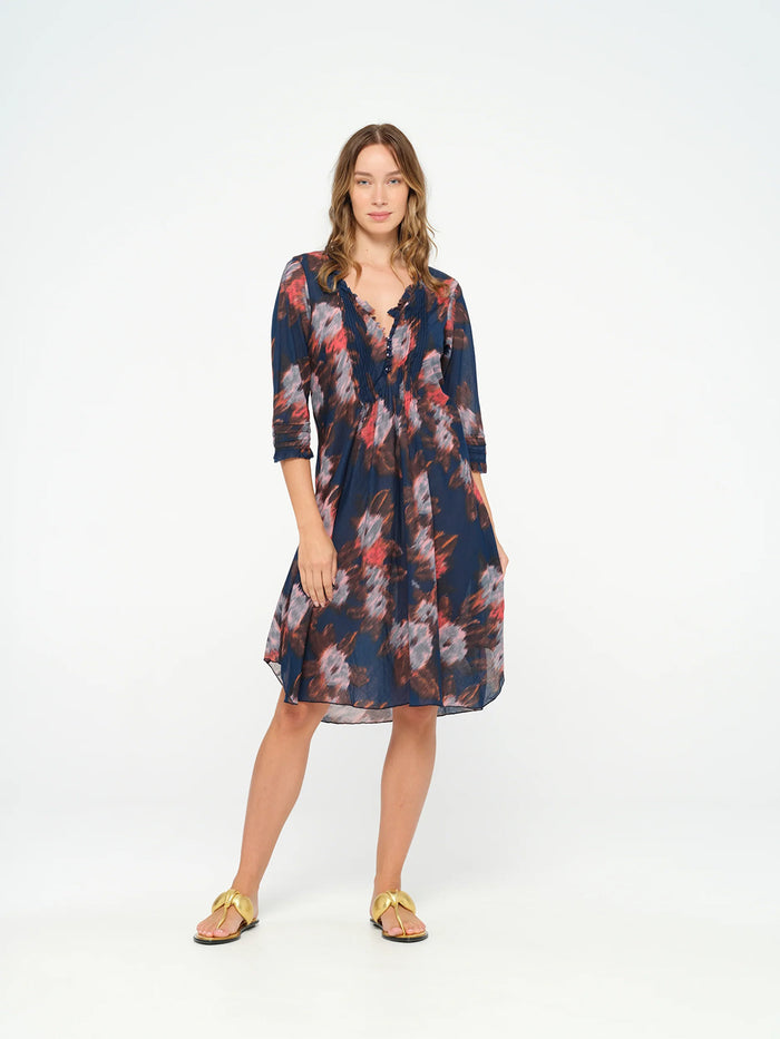 One Season Middy Poppy-Cyprus-Cotton-Navy 07636-654