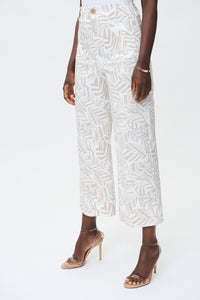 Joseph Ribkoff Tropical Print Wide-Leg Pants Jr232256