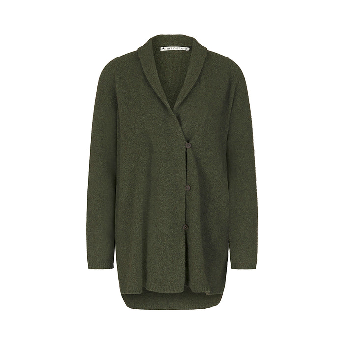 Mansted Zonia Yak Coatigan in Cold Green