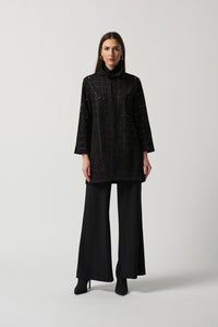 Joseph Ribkoff Laser Cut Suede Jacket Jr233061