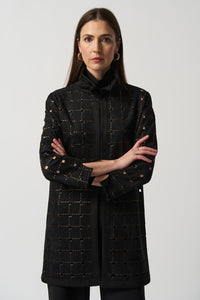 Joseph Ribkoff Laser Cut Suede Jacket Jr233061
