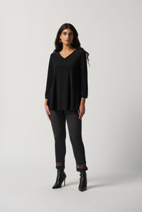 Joseph Ribkoff V-Neck Long Sleeve Tunic Jr233079