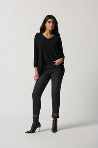 Joseph Ribkoff V-Neck Long Sleeve Tunic Jr233079