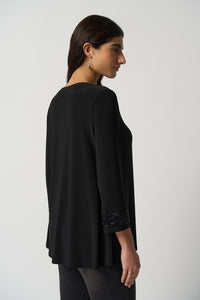 Joseph Ribkoff V-Neck Long Sleeve Tunic Jr233079
