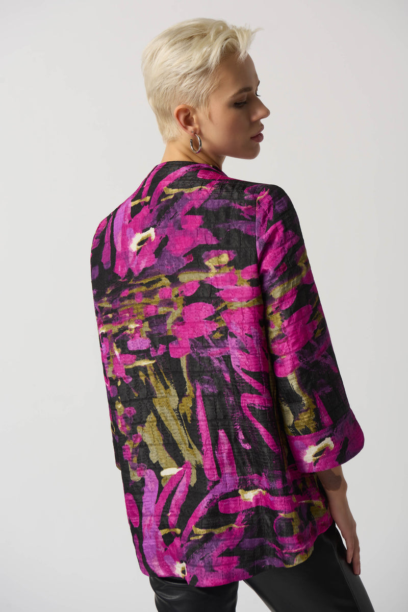 Joseph Ribkoff Abstract Print Trapeze Jacket Jr233192