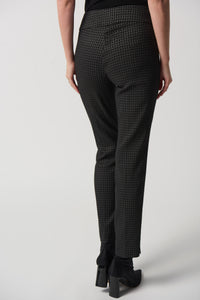 Joseph Ribkoff Woven Jacquard Slim-Fit Pants Jr233284