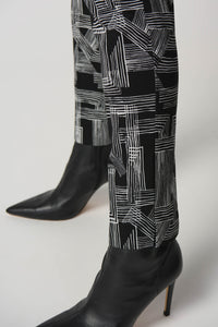 Joseph Ribkoff Abstract Print Slim-Fit Pants Jr233285