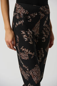 Joseph Ribkoff Word Print Slim-Fit Pants Jr233286