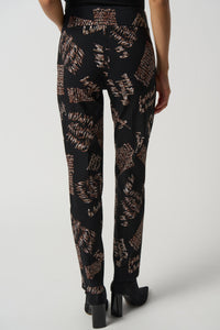 Joseph Ribkoff Word Print Slim-Fit Pants Jr233286