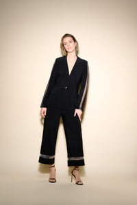 Joseph Ribkoff Rhinestone Net Culotte Pants Jr233749