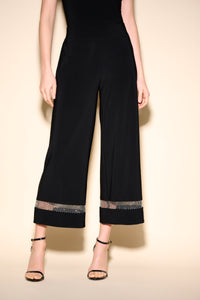 Joseph Ribkoff Rhinestone Net Culotte Pants Jr233749