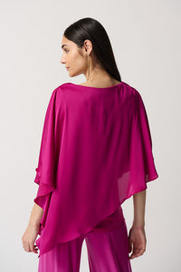 Joseph Ribkoff Satin Cape Top Jr233754