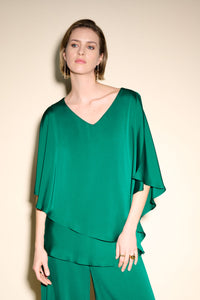 Joseph Ribkoff Satin Cape Top Jr233754