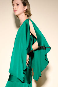 Joseph Ribkoff Satin Cape Top Jr233754