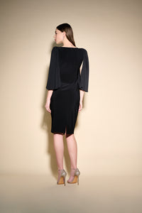 Joseph Ribkoff Pleated Sleeve Sheath Dress Jr233766
