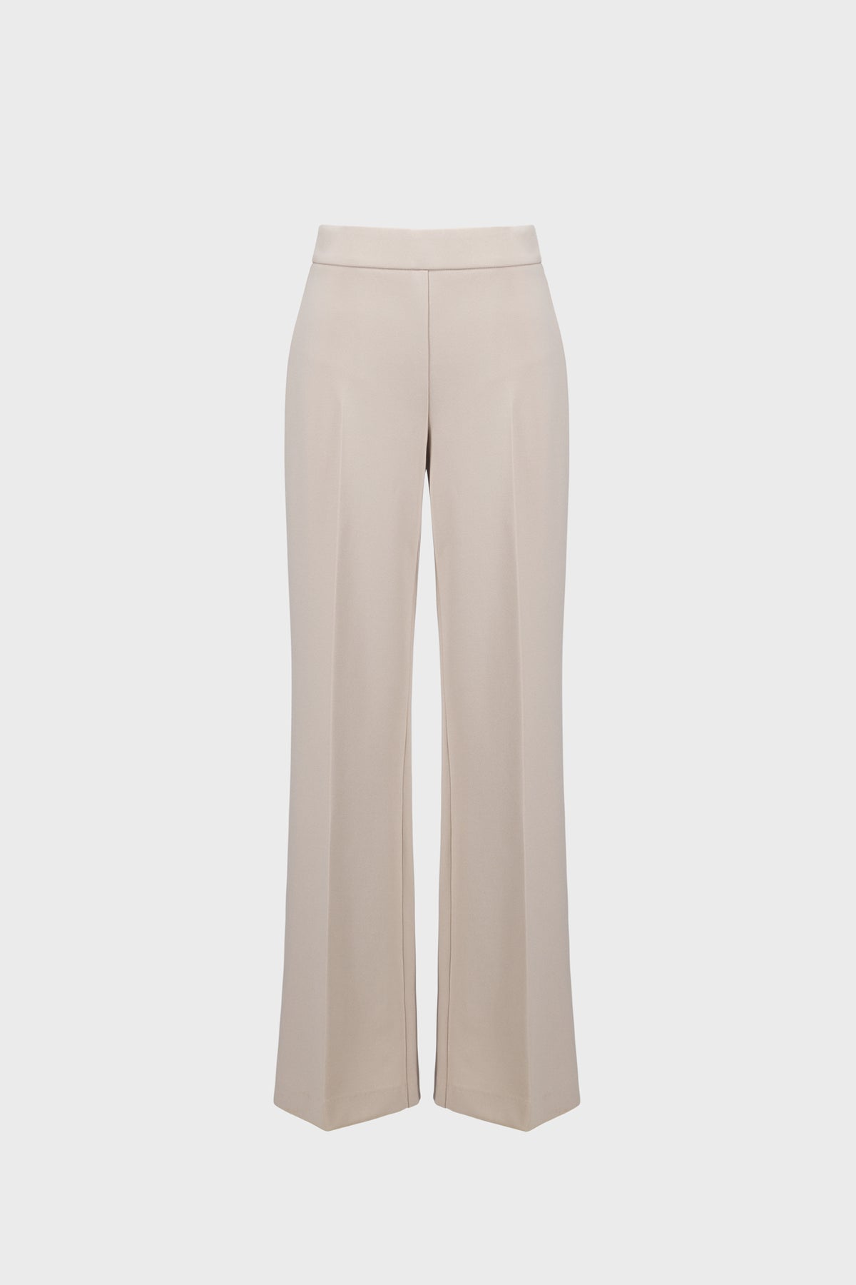 Joseph Ribkoff Scuba Crepe Wide-Leg Pull-On Pants in Sand Jr233787S27
