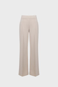 Joseph Ribkoff Scuba Crepe Wide-Leg Pull-On Pants in Sand Jr233787S27