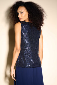 Joseph Ribkoff Sleeveless Sequin Top Jr233790