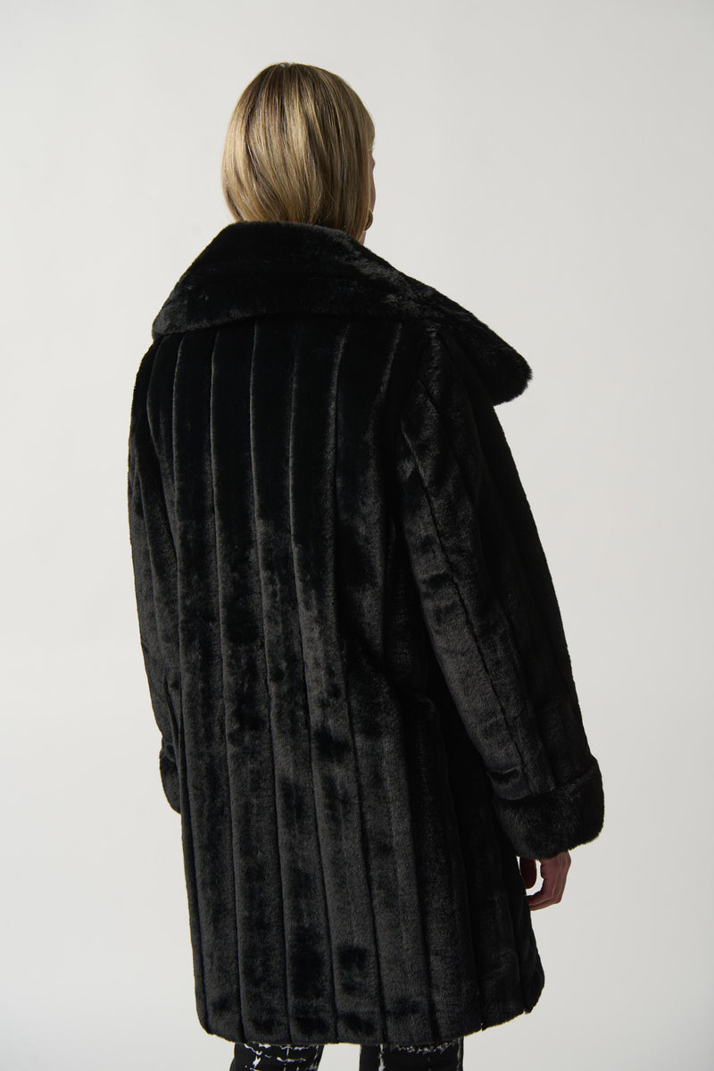 Joseph Ribkoff Faux Fur Reversible Puffer Coat Jr233900