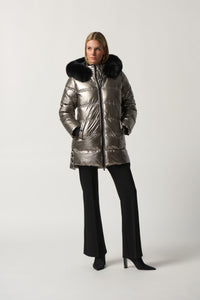 Joseph Ribkoff Hooded Puffer Coat Jr233923