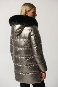 Joseph Ribkoff Hooded Puffer Coat Jr233923