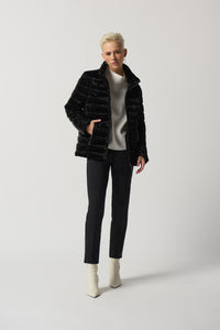 Joseph Ribkoff Metallic Puffer Jacket Jr233967