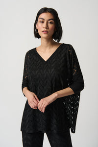 Joseph Ribkoff Novelty Knit Boxy Layered Tunic Jr234232