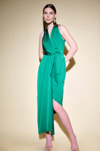 Joseph Ribkoff Satin Handkerchief Dress With Cascade Detail Jr234718