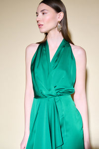 Joseph Ribkoff Satin Handkerchief Dress With Cascade Detail Jr234718
