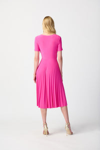 Joseph Ribkoff Silky Knit Pleated Wrap Dress Jr241013