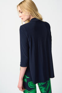 Joseph Ribkoff Sliky Knit Shawl Collar Cover Up Jr241104