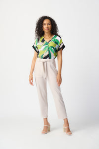 Joseph Ribkoff Tropical Print Woven Top Jr241175
