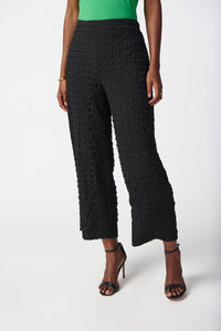 Joseph Ribkoff Check Jacquard Wide-Leg Pants Jr241187