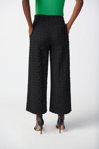 Joseph Ribkoff Check Jacquard Wide-Leg Pants Jr241187