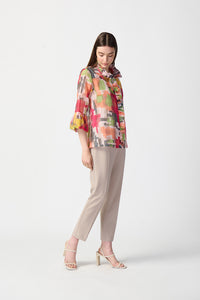 Joseph Ribkoff Abstract Print Woven Jacket Jr241222