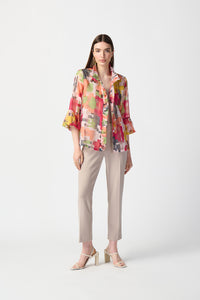 Joseph Ribkoff Abstract Print Woven Jacket Jr241222