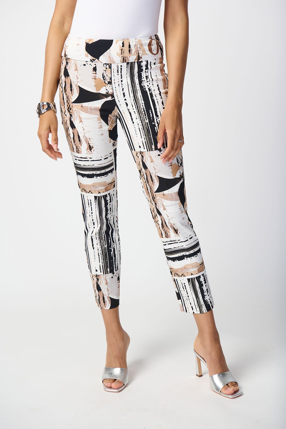 Joseph Ribkoff Patchwork Print Millennium Pull-On Pants Jr241265