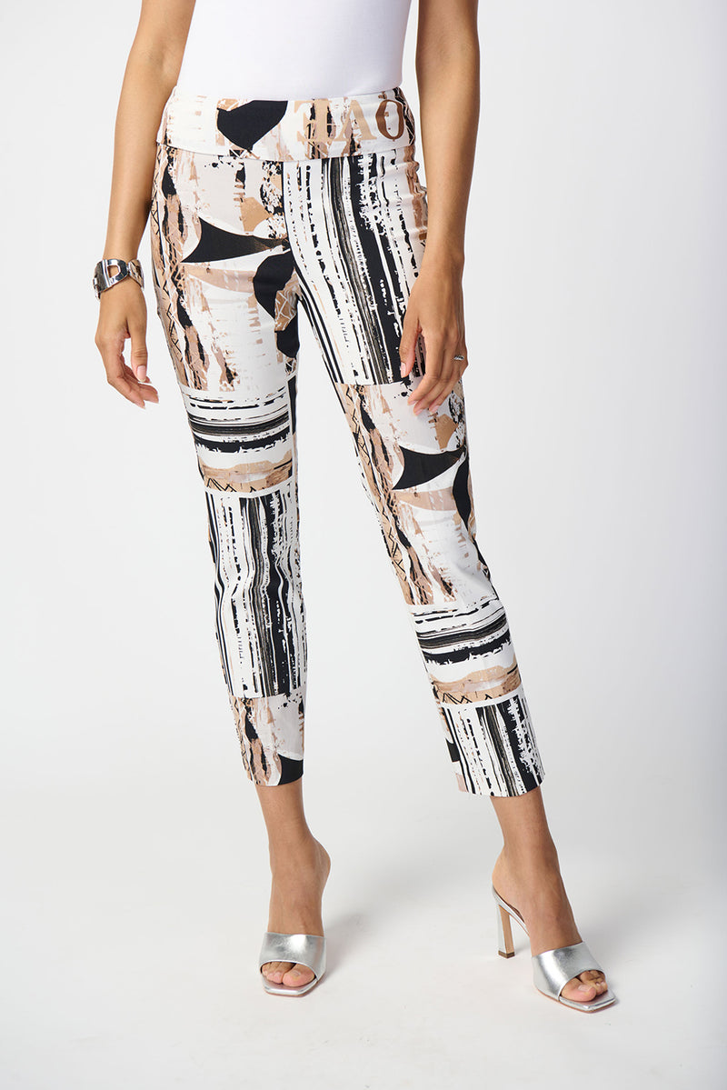 Joseph Ribkoff Patchwork Print Millennium Pull-On Pants Jr241265