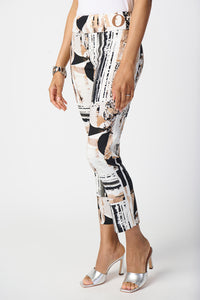 Joseph Ribkoff Patchwork Print Millennium Pull-On Pants Jr241265