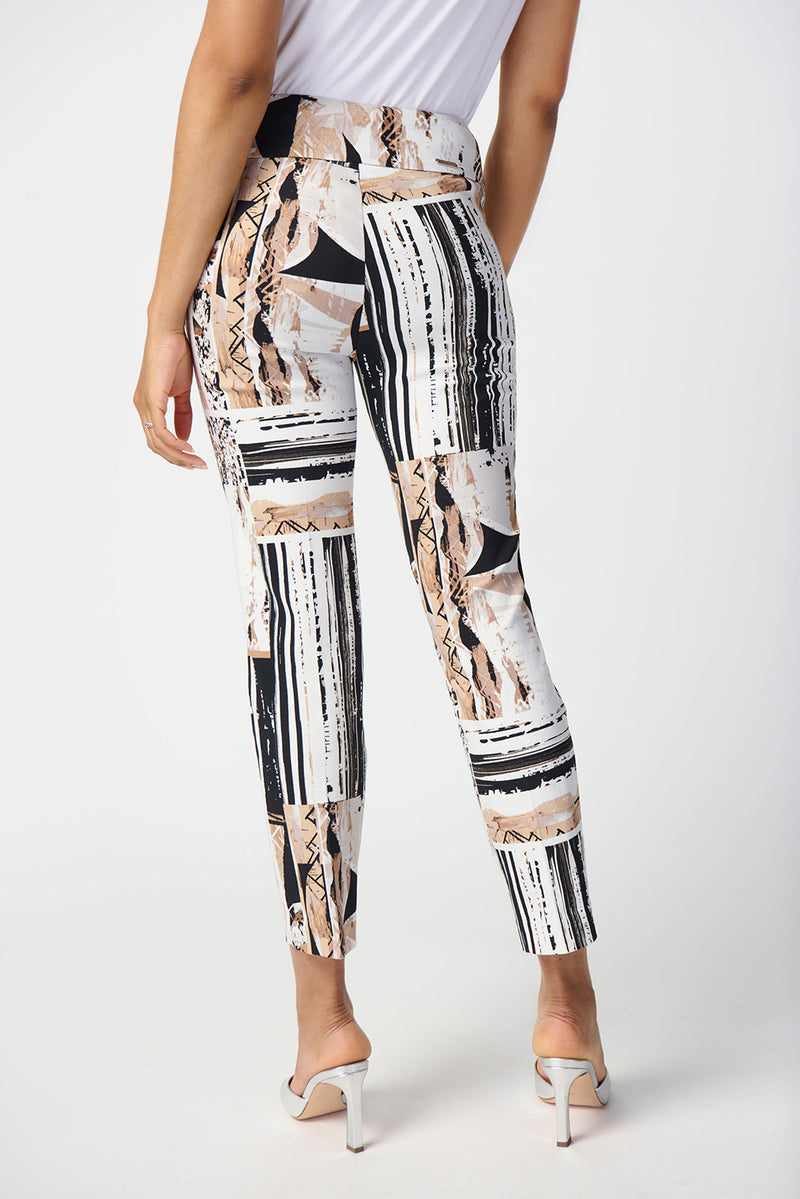 Joseph Ribkoff Patchwork Print Millennium Pull-On Pants Jr241265