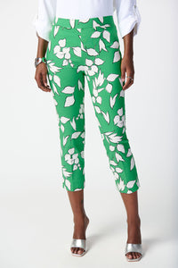 Joseph Ribkoff Leaf Print Millennium Pull-On Pants Jr241267