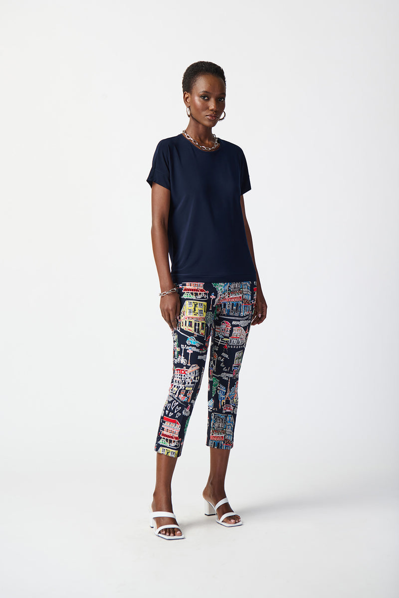 Joseph Ribkoff Scenery Print Millennium Pull-On Pants Jr241268