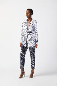 Joseph Ribkoff Geometric Print Silky Pull-On Pants Jr241271