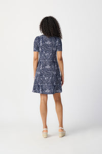 Joseph Ribkoff Abstract Print Puff A-Line Dress Jr241293